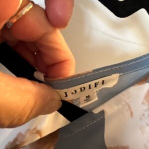 Jodifl White and Brown Top